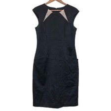 David Meister Sheath Dress Evening Collection 8 Mesh Wedding Guest Formal Gala