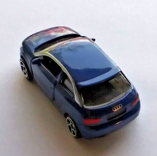 Majorette Audi A1 Compact Car, Blue and Silver, in Never Played With Condition. - Picture 3 of 5