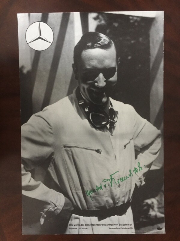 Manfred Von Brauchitsch Limited Edition Signed Jarrott’s Photo Poster.