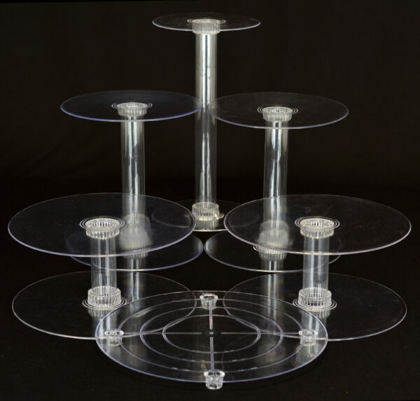 6 Tier Cascade Wedding Cake Stand eBay 