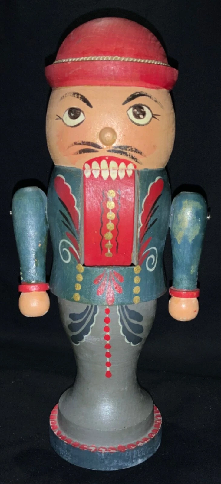RARE! ANTIQUE GERMAN HAND PAINTED NUTCRACKER!