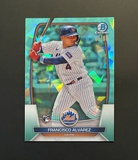 2023 Bowman Chrome Sapphire Francisco Alvarez /99 Image Variation Aqua Rookie