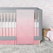 Just Born Dream Ombre Pink 6-Pc Crib Bedding Set New 