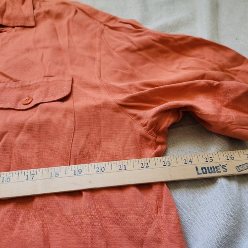 Nat Nast Shirt Mens Large Coral Doc Mackenzies Custom Embroidered Button Down - Picture 8 of 11