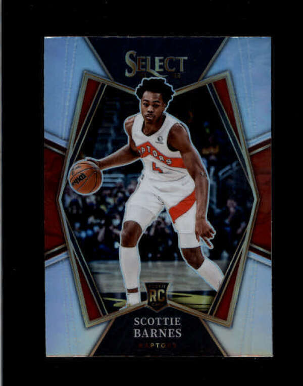 SCOTTIE BARNES 2021/22 PANINI SELECT #111 HOLO SILVER PRIZM ROOKIE RC BD3201