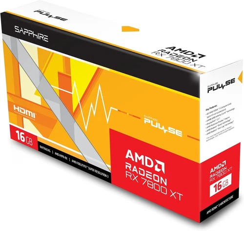 SAPPHIRE PULSE Radeon RX 7800 XT Gaming OC 16GB GDDR6 GPU - New RDNA3 PCIe 4.0 - Picture 7 of 9