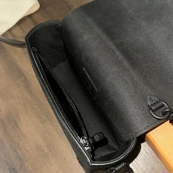 Bolso de Hombro LOUIS VUITTON Vaporera Usable Cuero Taurillon Negro Foto 4 de 4