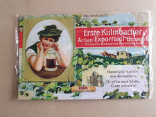 Werbung, Dekoration, Brauerei, Blechschild, Erste Kulmbacher Aktienbrauerei,