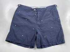 Swim-Ology Men's Swim Trunks Board Shorts Bathing Suit Blue XL Lined Polka Dots