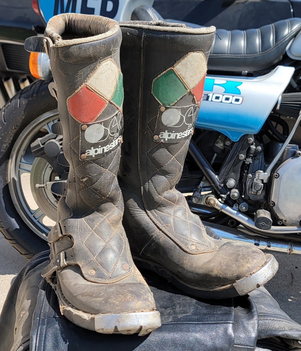Vintage 70s Alpinestars Roger De Coster Oscar Style Motocross