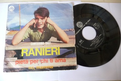 MASSIMO RANIERI" PIETA'PER CHI TI AMA-DISCO 45 GIRI 7'-CGD ...