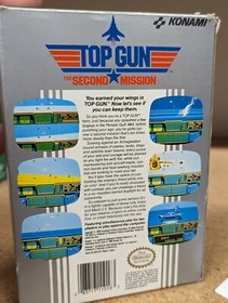 Top Gun Second Mission - Nintendo NES - Cib Complete One Owner
