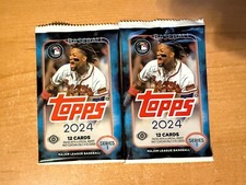2024 Topps Series 1 Baseball - (1) Lot of 4 Factory Sealed Hobby Packs
