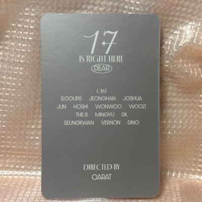 DK Official Photocard Seventeen The Best 17 Is Right Here Dear