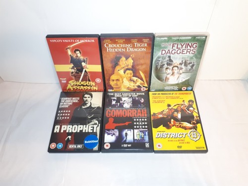 6x Action Movies DVD Bundle - Crouching Tiger Hidden Dragon, Shogun Assassin VGC