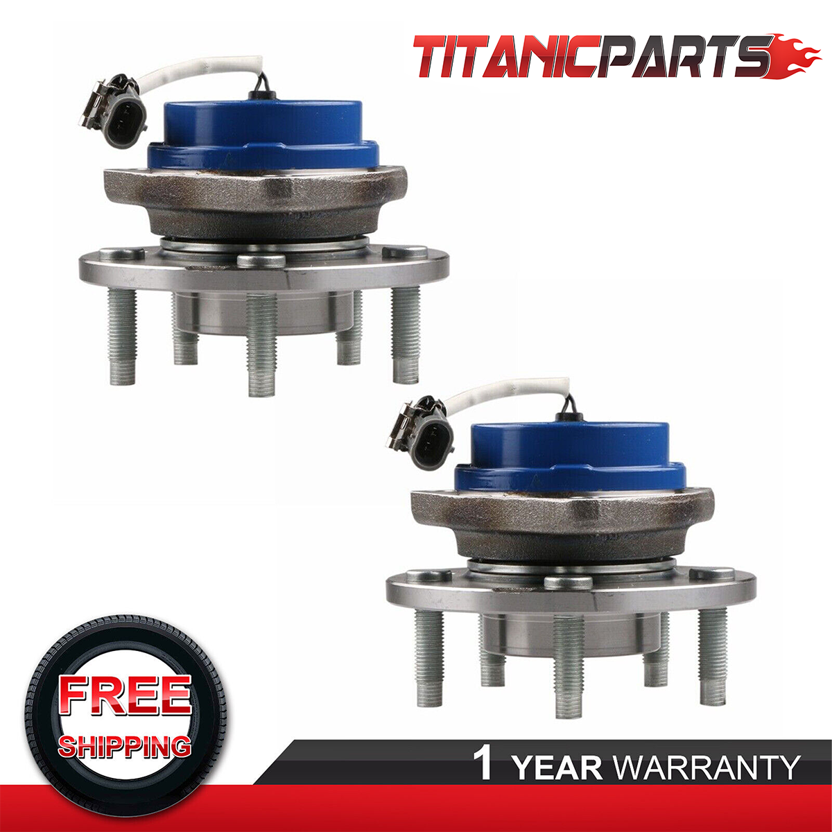 2005 Chevy Silverado Wheel Bearing Front Wheel Hub Bearing Assembly For Buick LaCrosse, Chevy Impala, Pontiac Grand Prix | W/ ABS Wheel Bearings - Foto 4