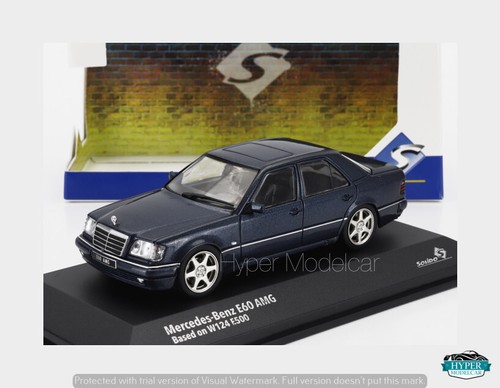 SOLIDO 1/43 MERCEDES E-CLASS 500E E60 AMG W124 1994 NAUTICA BLUE 4313203 - Picture 1 of 2