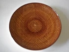 Stangl Brown Texture Ware 12" Round Platter / Charger - Mint