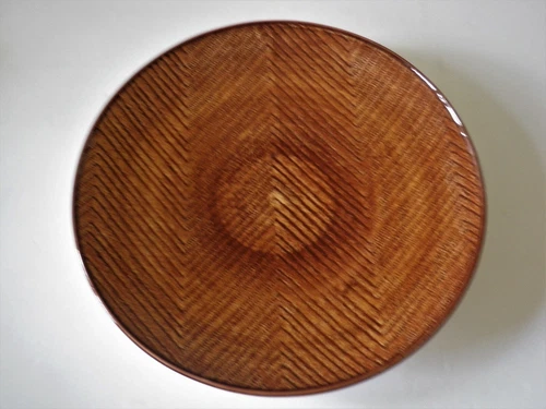 Stangl Brown Texture Ware 12" Round Platter / Charger - Mint
