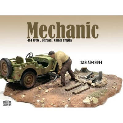 American Diorama 18014 Mechaniker Crew Figur offroad camel trophy Nr.4 1:18 limi