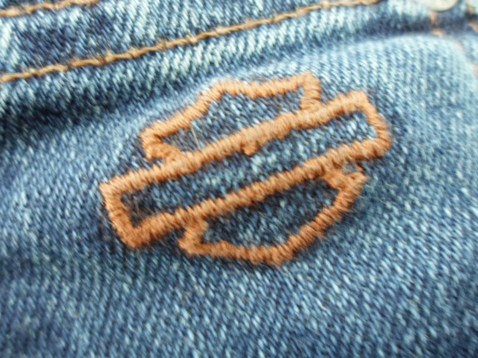 Calça jeans NOS Harley Davidson feminina stretch boot cut azul 99113-11VT - Imagem 3 de 4