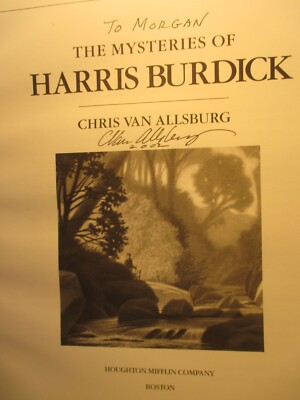 children's MYSTERIES OF HARRIS BURDICK signed author/illus CHRIS