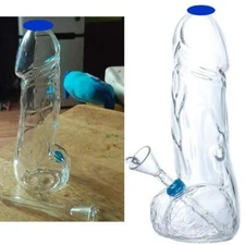 8" Penis Glass Pipe Thick Glass Bong Glass Smoking Water Pipes Hookahs Shisha