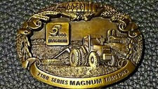 Vintage 1989 Case 7100 Magnum farm Tractor official advertising belt buckle