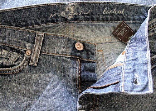7 for all Mankind Damen Boot Cut Jeans Größe 8 Used Etikett Größe 28 W30/31 - Bild 8 von 10