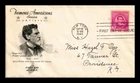 DR JIM STAMPS US COVER AUGUSTUS SAINT-GAUDENS FAMOUS AMERICANS FDC ARTCRAFT