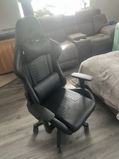 Corsair Black Ergonomic High Back Gaming Chair, Height & Armrest Adjustable