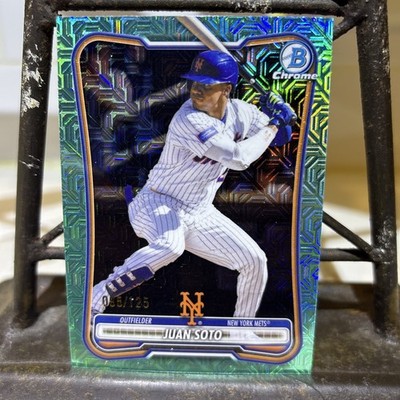 2026 Bowman Chrome Juan Soto #97 Aqua Mojo Refractor # /125 New York Mets