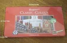 72 Giorgione Triangle Wax/Oil-based Colored Pencils NEW Shipping Included