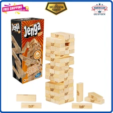 Jenga Game | the Original Wood Block Game with Genuine Hardwood Blocks | Stackin