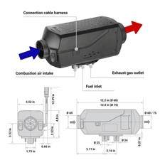 Eberspacher Espar Airtronic AS3 D2L 12V 3rd Generation Heizung Unit 252953050000