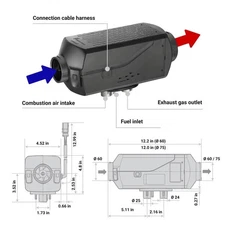Eberspacher Espar Airtronic AS3 D2L 12V 3rd Generation Heater Unit 252953050000