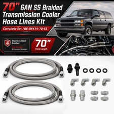 6an 70 Transmission Fluid Oil Cooler Hose Line Kit For Gm Chevy Transmission