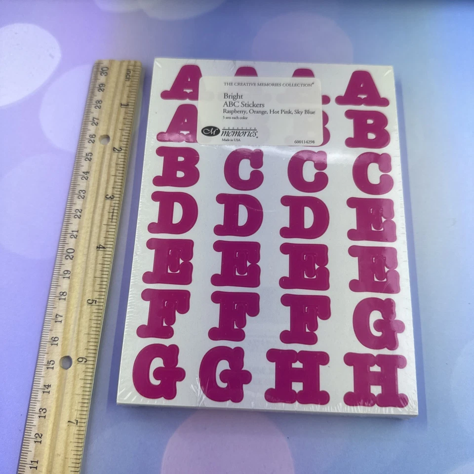 Creative Memories 20 Sets Multi-color ABC Capital Letter Block Sticker Full Pack - Image 3 of 4