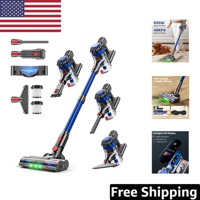Powerful 40Kpa Cordless Vacuum - 60 Minute Runtime, Pet Hair & Carpet Friendly