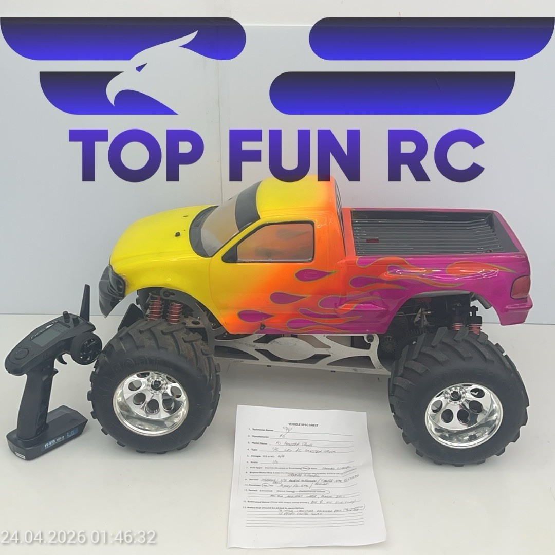 FG Monster Truck 1/5 26cc Gas RC ready to run