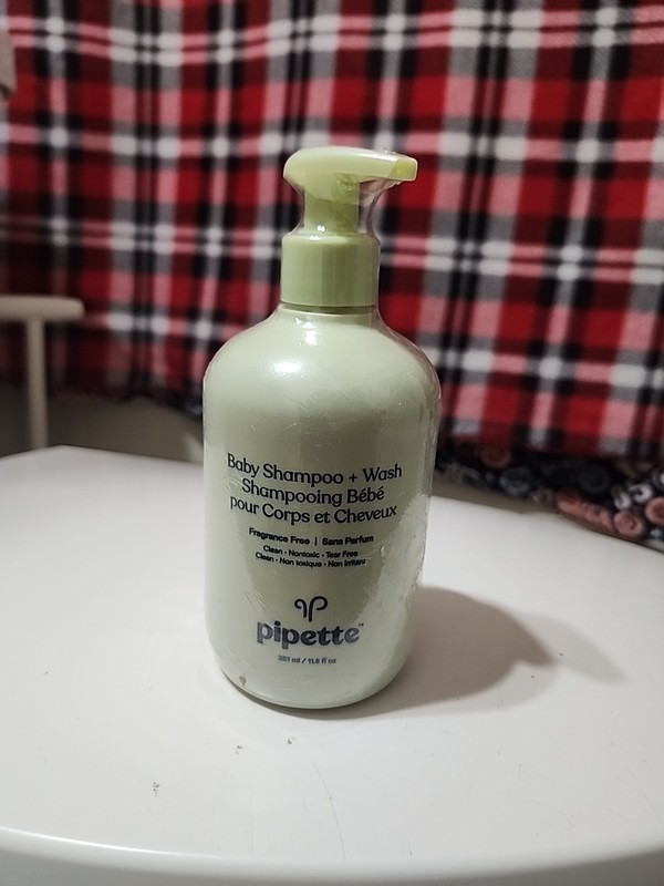 Sealed Pipette Baby Shampoo + Wash Fragrance Free Gentle 351 ml 11.8 fl oz
