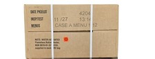MRE U.S. Military Ready to Eat Meals 11/27 - Case A, B or Both