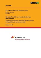 Wirtschaftsethik Und Wertorientiertes Management Agnes Ridil