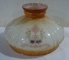 Antique Lamp Shade 10" COLEMAN #318 Milk Glass Ornate Patterned