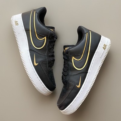Nike Air Force 1 Low '07 Black Metalic Gold Sneaker DA8481-001 Men s 11
