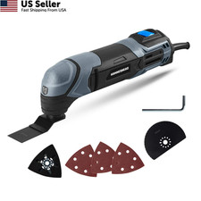 Hammerhead 2.2-Amp Oscillating Multi-Tool with 1pc Flush (Pack of 1), Black