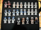 Lego Star Wars Minifigures Lot - Clones, Ahsoka, Parts, And Accessories