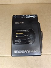 Sony Walkman WM-F2065 Cassette Tape Player w/ New Drive Belts - Tested