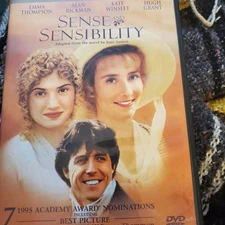 Sense And Sensibilty Dvd Emma Thompson Hugh Grant Kate Winslet Free Ship U.s.