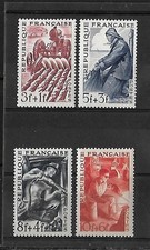 Timbres Neuf : Série n° 823 à 826 - Série des Métiers  - Neuf**  1949